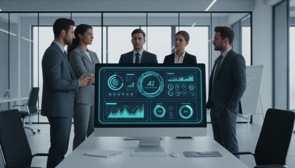 AI-powered security risk evaluation dashboard