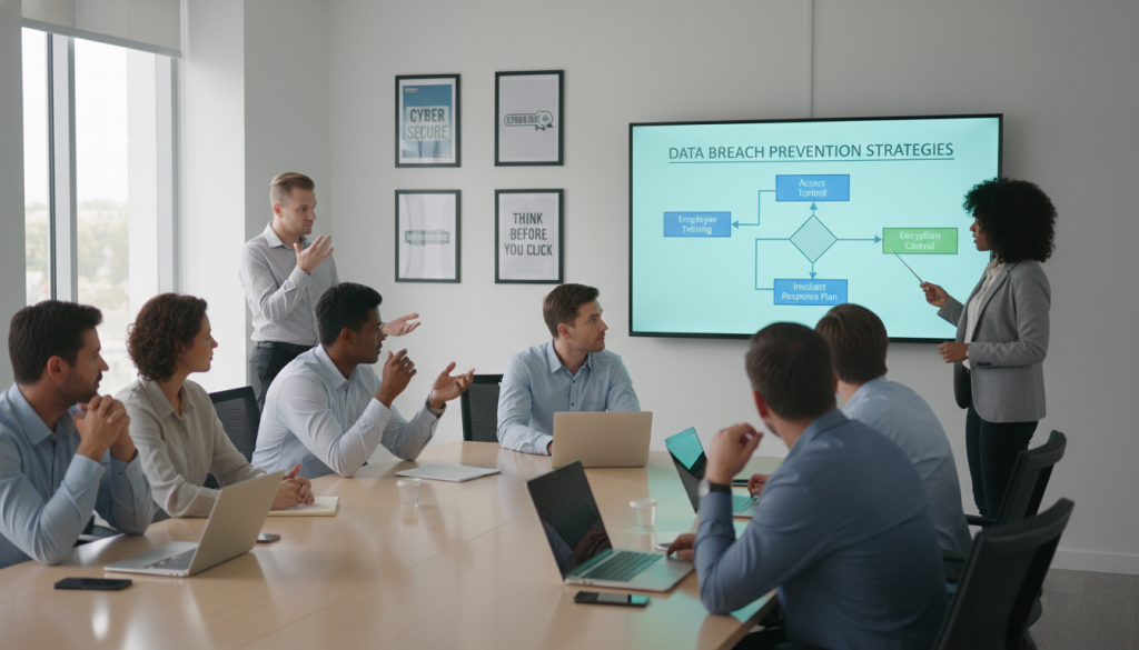 Employee cybersecurity training program for data breach prevention
