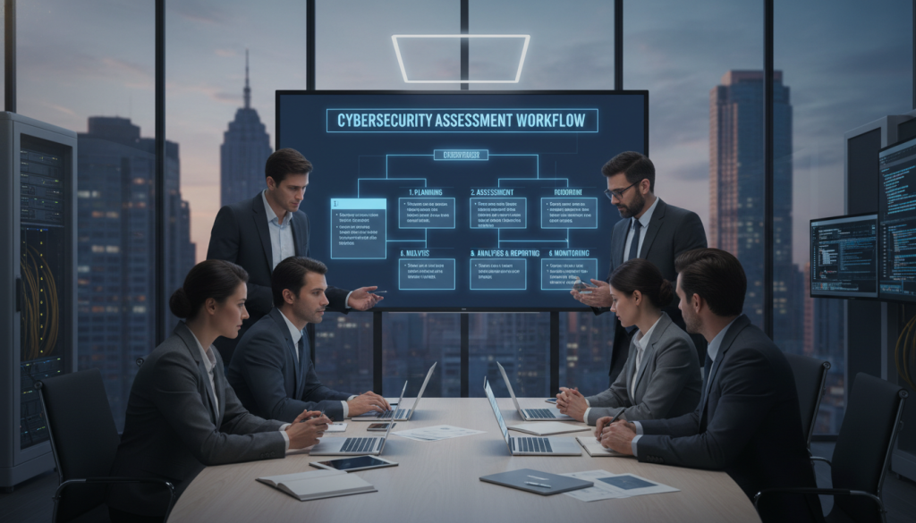 IT security assessment phases workflow