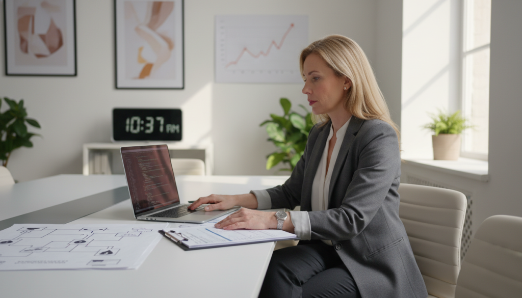 IT security assessment professional reviewing cybersecurity audit roles