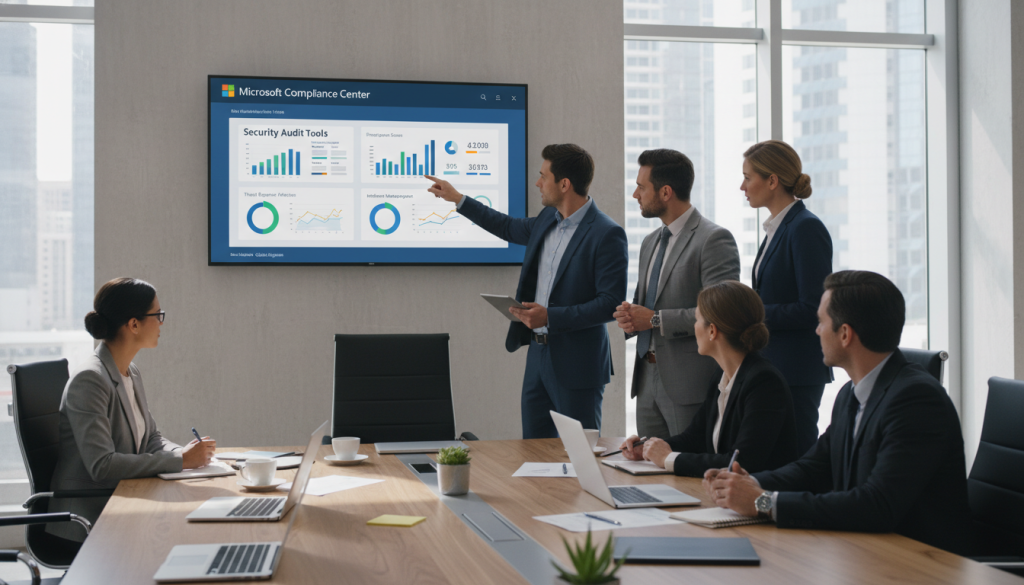 Microsoft Compliance Center security audit tools dashboard