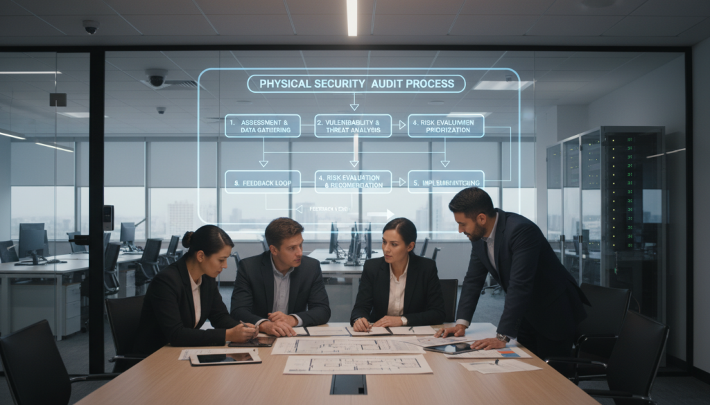 Physical security audit process workflow