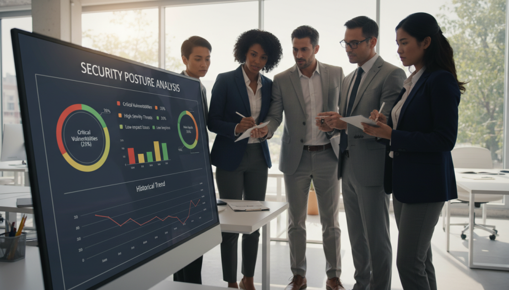 Security Posture Analysis metrics dashboard