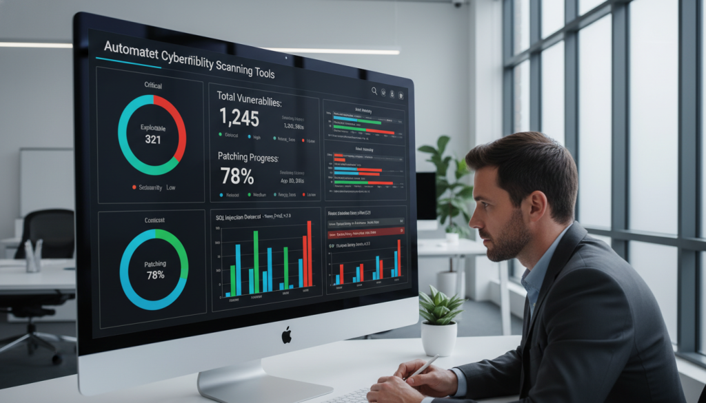 automated vulnerability scanning tools dashboard