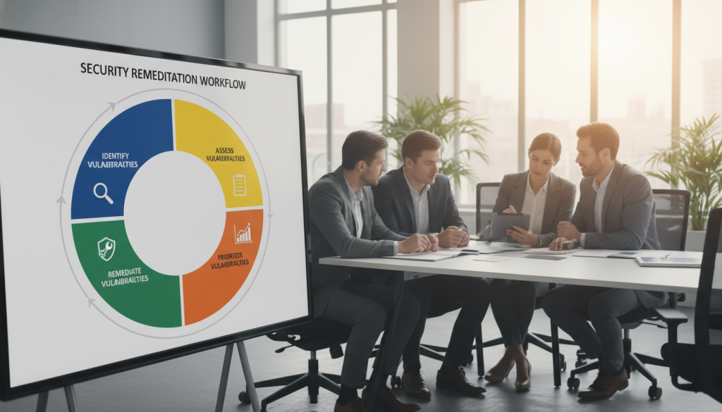 security remediation workflow diagram